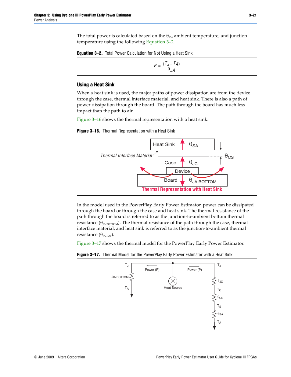 Using a heat sink, Using a heat sink –21 | Altera PowerPlay Early Power Estimator User Manual | Page 33 / 42