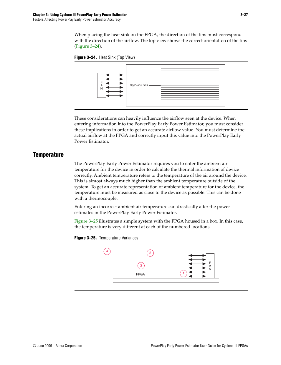 Temperature, Temperature –27 | Altera PowerPlay Early Power Estimator User Manual | Page 39 / 42