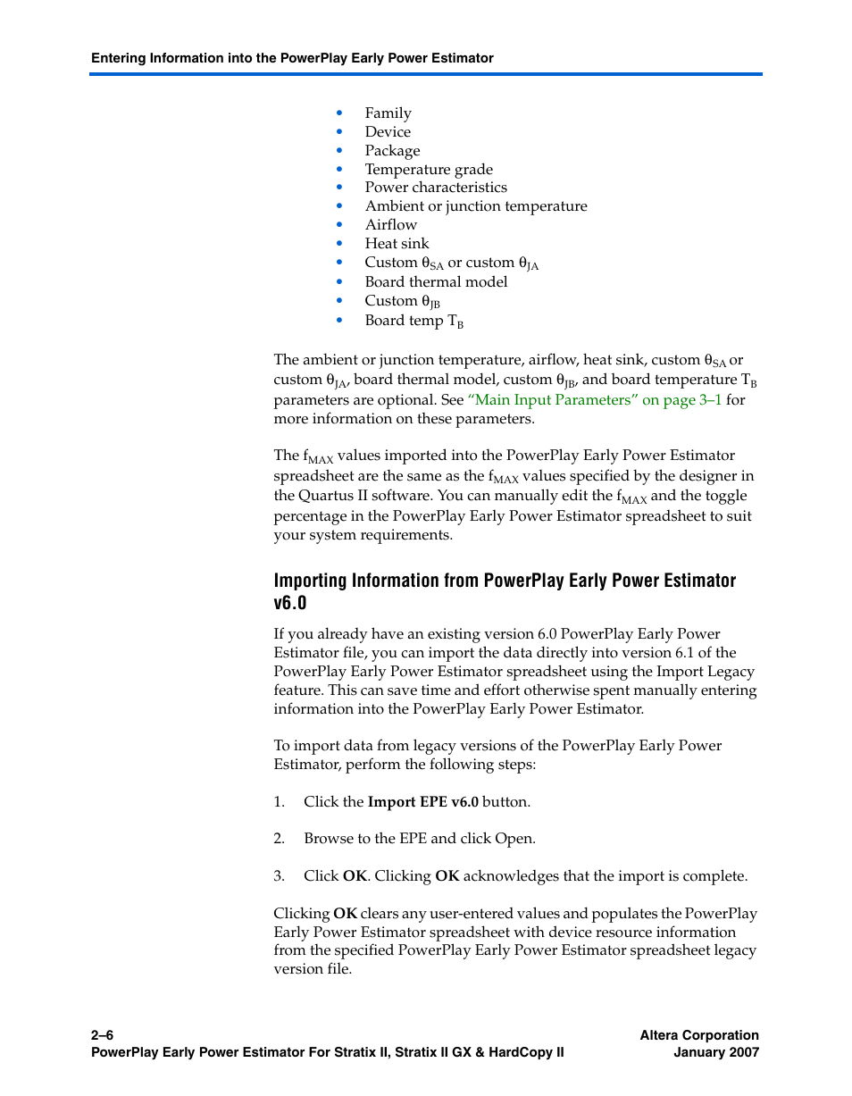 Altera PowerPlay Early Power Estimator User Manual | Page 16 / 67