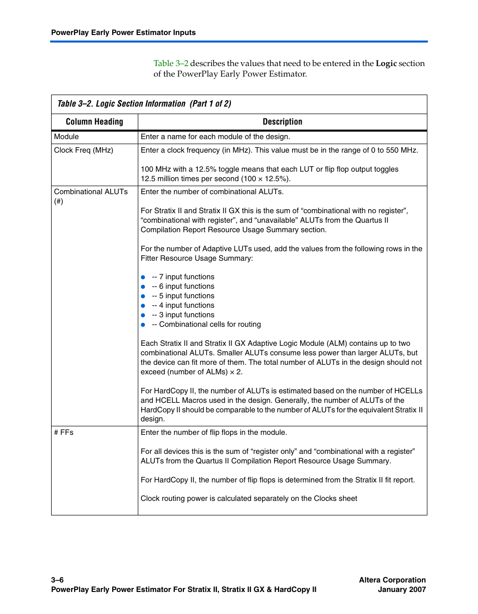 Altera PowerPlay Early Power Estimator User Manual | Page 24 / 67