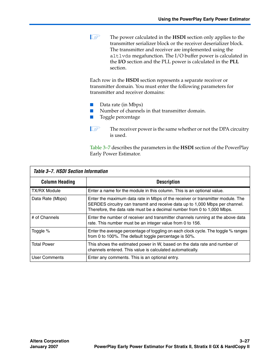Altera PowerPlay Early Power Estimator User Manual | Page 45 / 67