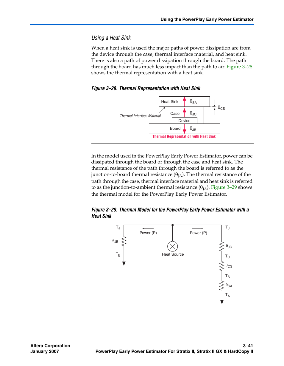 Using a heat sink | Altera PowerPlay Early Power Estimator User Manual | Page 59 / 67