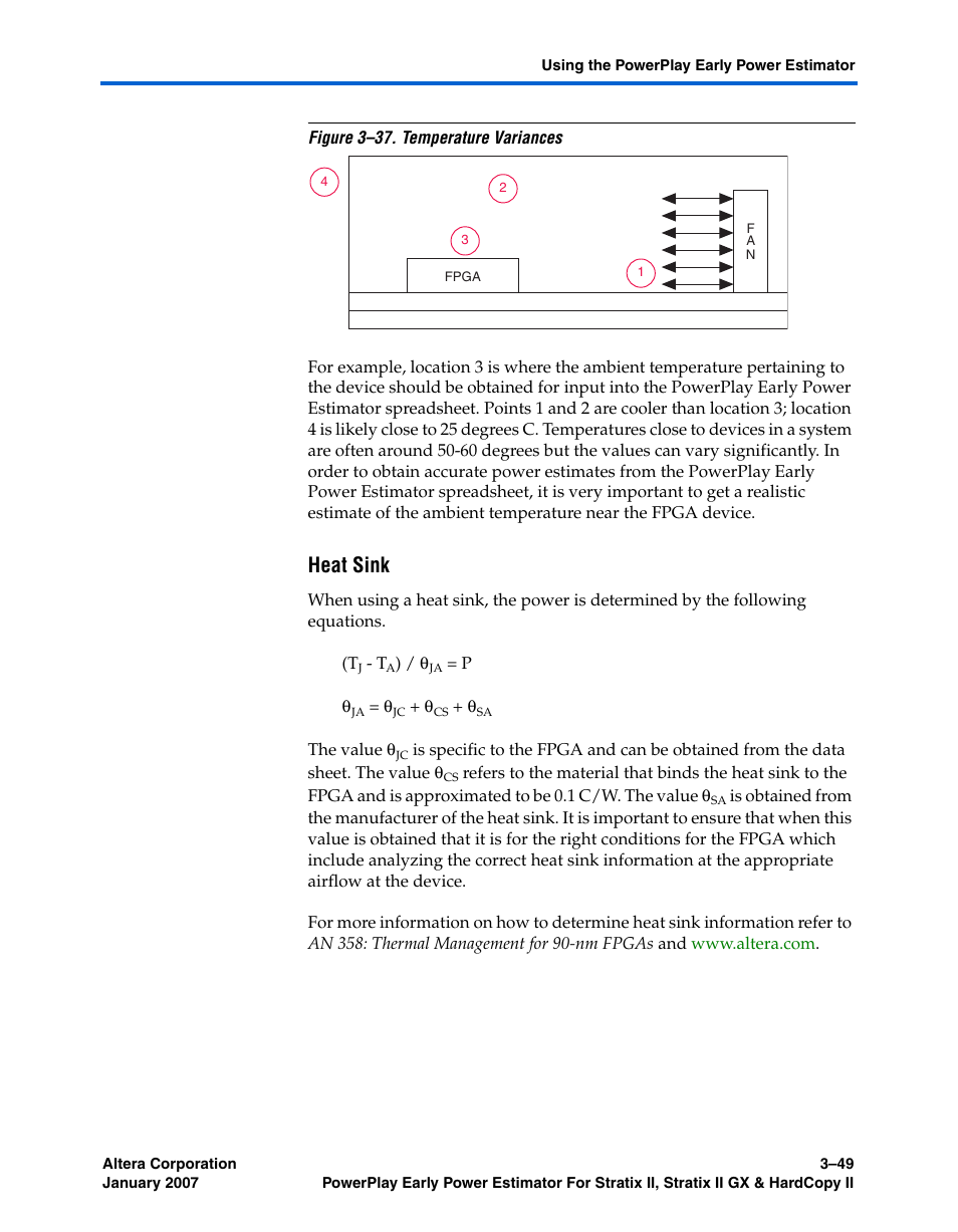 Heat sink | Altera PowerPlay Early Power Estimator User Manual | Page 67 / 67