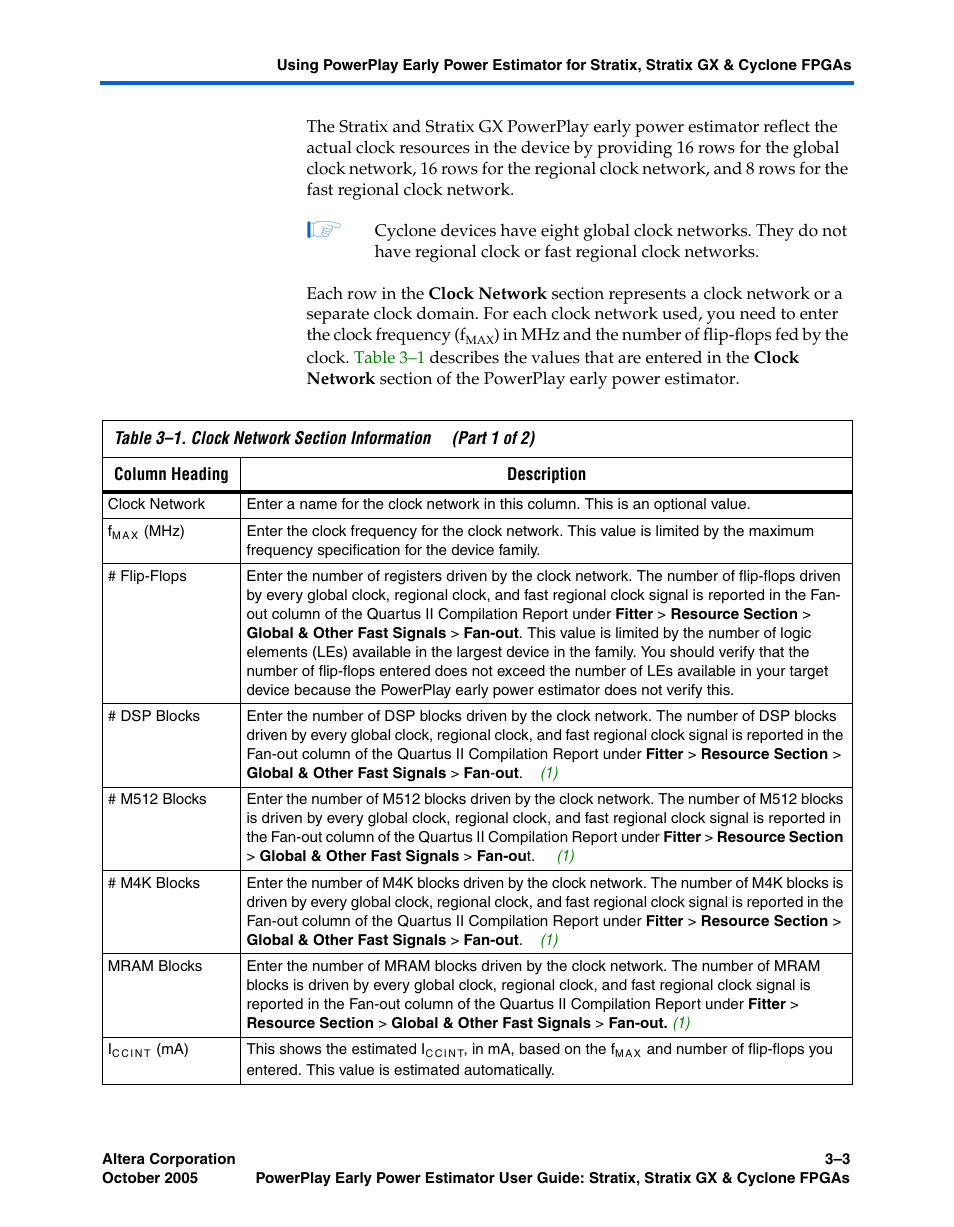 Altera PowerPlay Early Power Estimator User Manual | Page 19 / 40