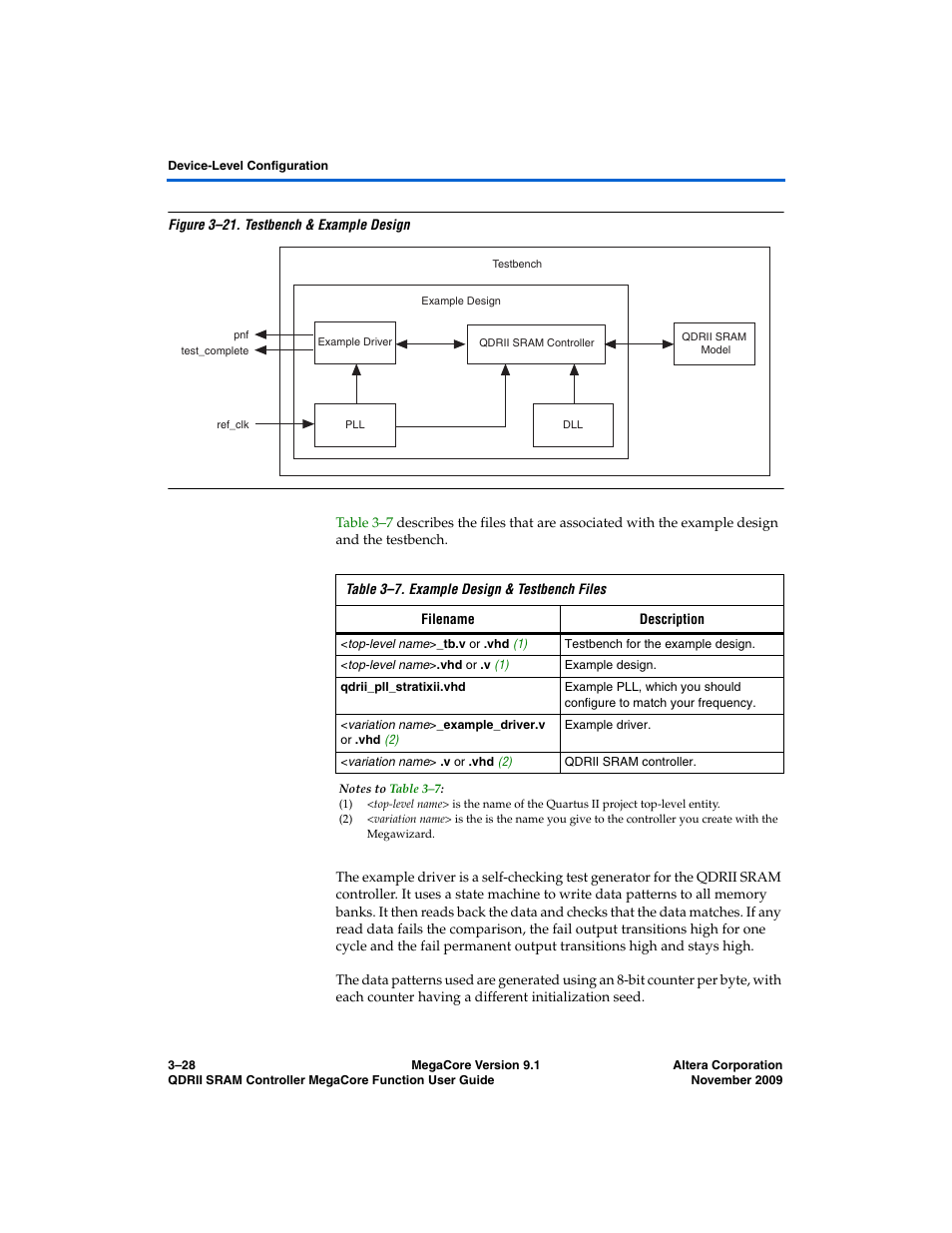 Altera QDRII SRAM Controller MegaCore Function User Manual | Page 60 / 68