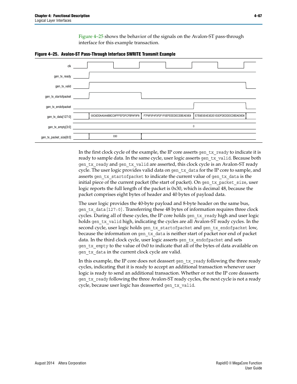 Altera RapidIO II MegaCore Function User Manual | Page 109 / 218