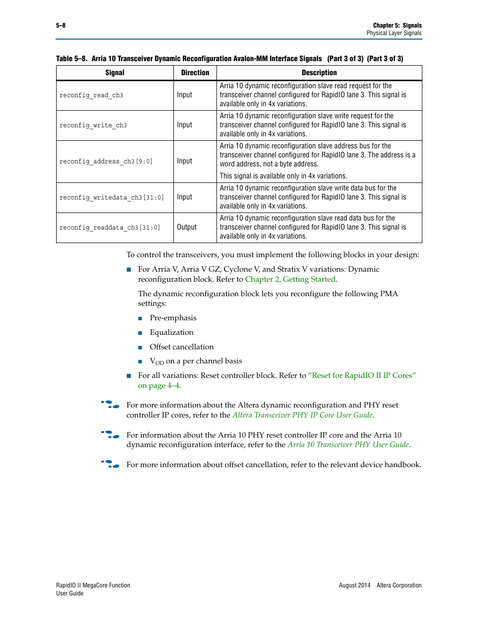 Altera RapidIO II MegaCore Function User Manual | Page 132 / 218