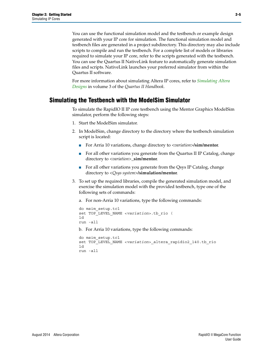 Altera RapidIO II MegaCore Function User Manual | Page 23 / 218