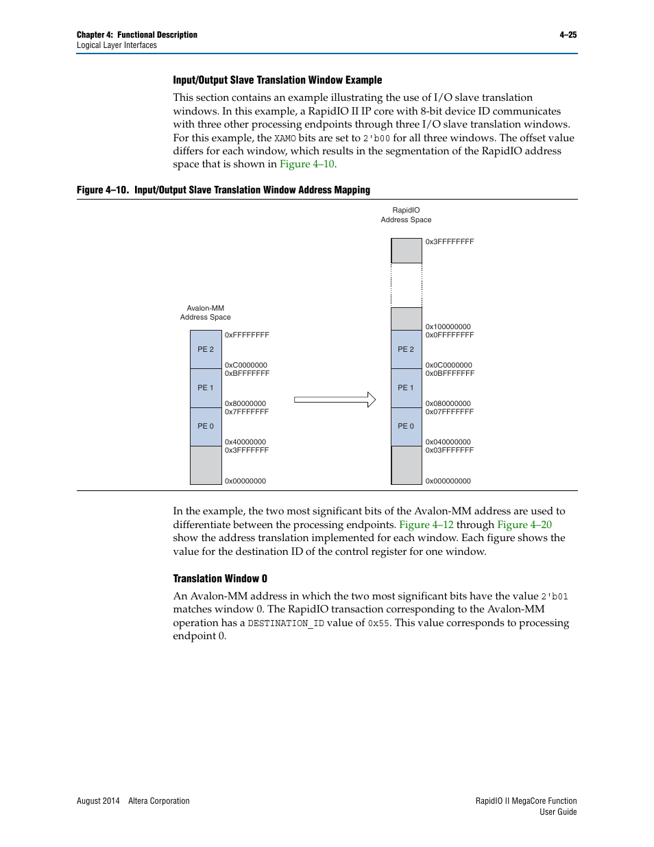 Altera RapidIO II MegaCore Function User Manual | Page 67 / 218