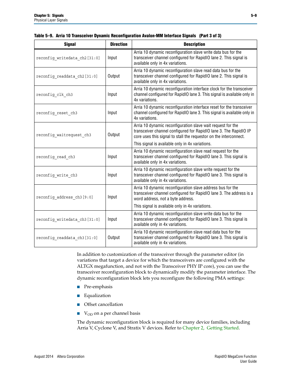 Altera RapidIO MegaCore Function User Manual | Page 123 / 198