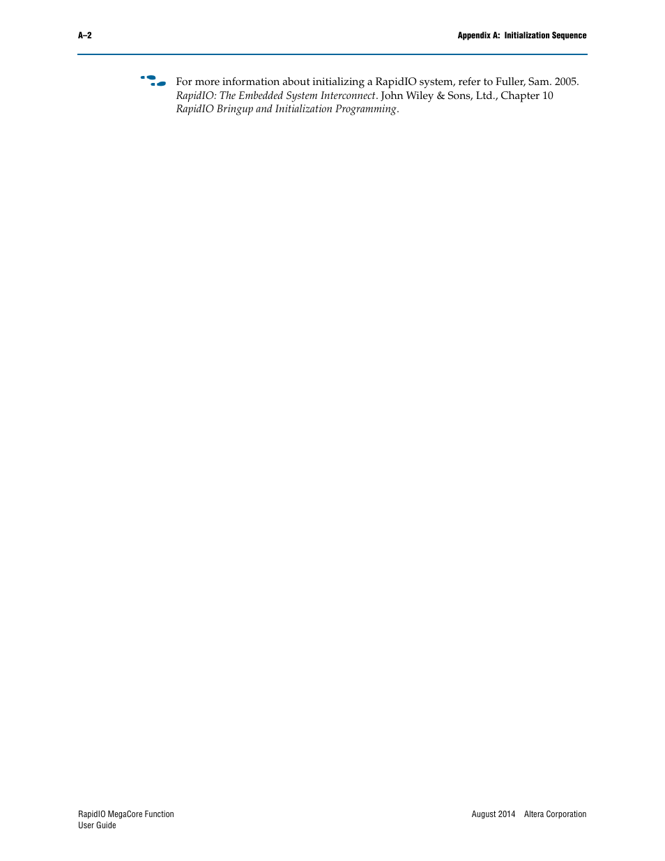 Altera RapidIO MegaCore Function User Manual | Page 188 / 198