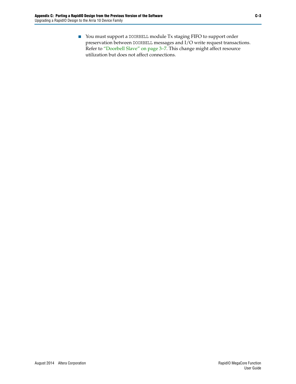 Altera RapidIO MegaCore Function User Manual | Page 191 / 198