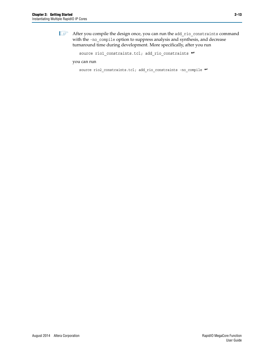 Altera RapidIO MegaCore Function User Manual | Page 35 / 198
