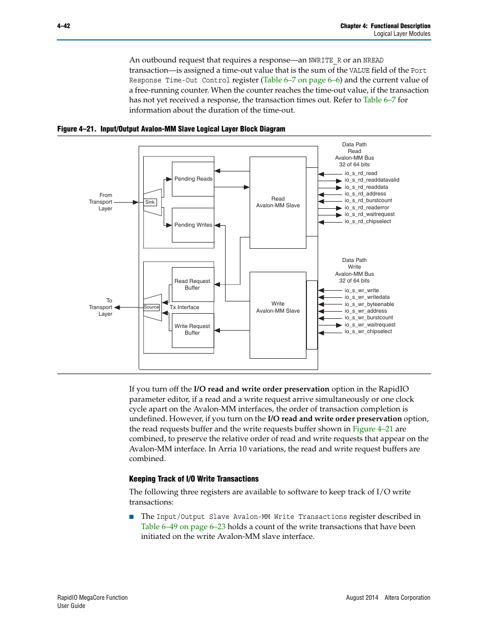 Altera RapidIO MegaCore Function User Manual | Page 88 / 198