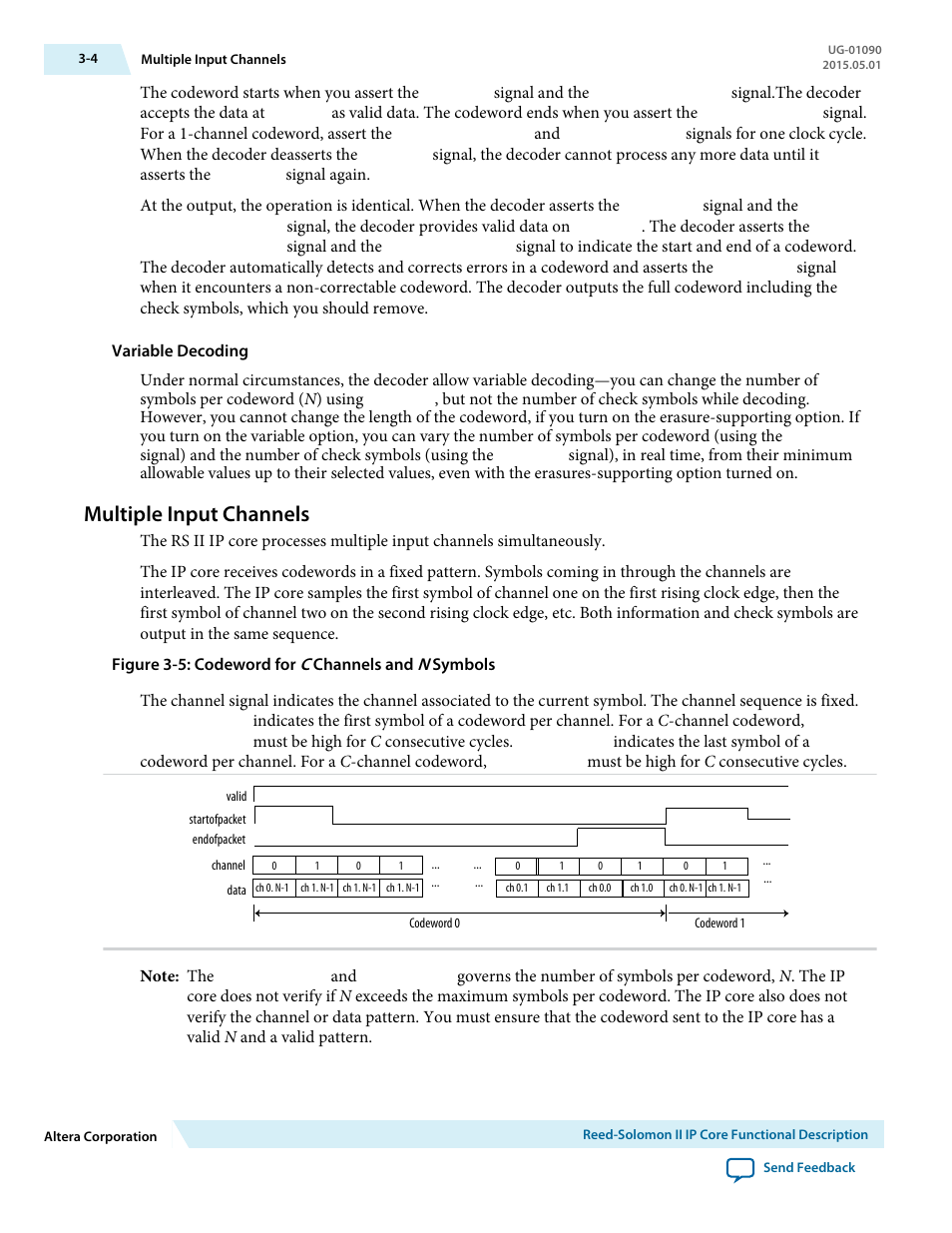 Multiple input channels, Multiple input channels -4 | Altera Reed-Solomon II MegaCore Function User Manual | Page 20 / 29