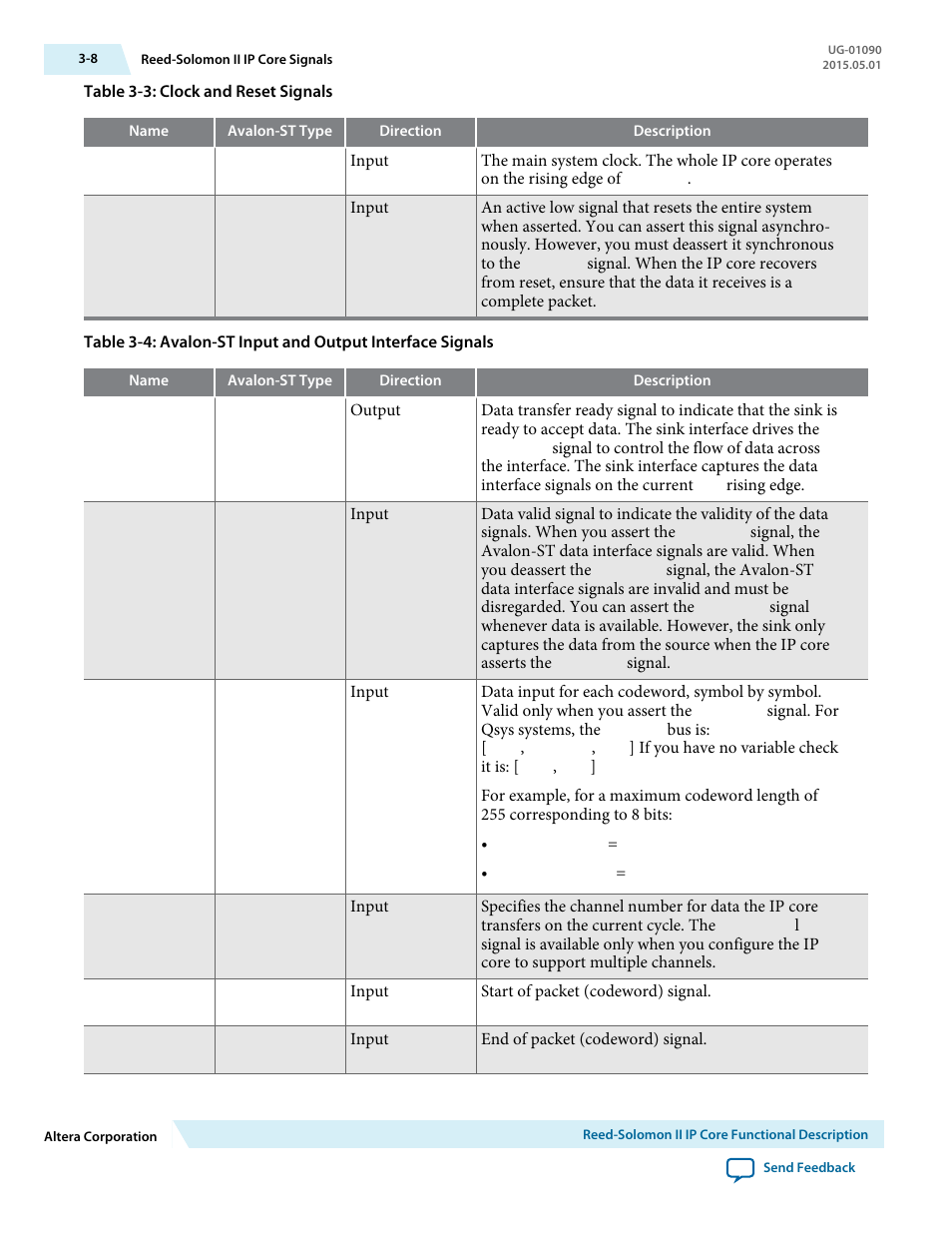 Altera Reed-Solomon II MegaCore Function User Manual | Page 24 / 29