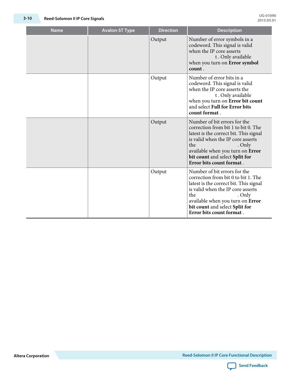 Altera Reed-Solomon II MegaCore Function User Manual | Page 26 / 29