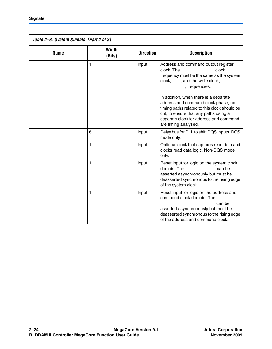 Altera RLDRAM II Controller MegaCore Function User Manual | Page 34 / 62