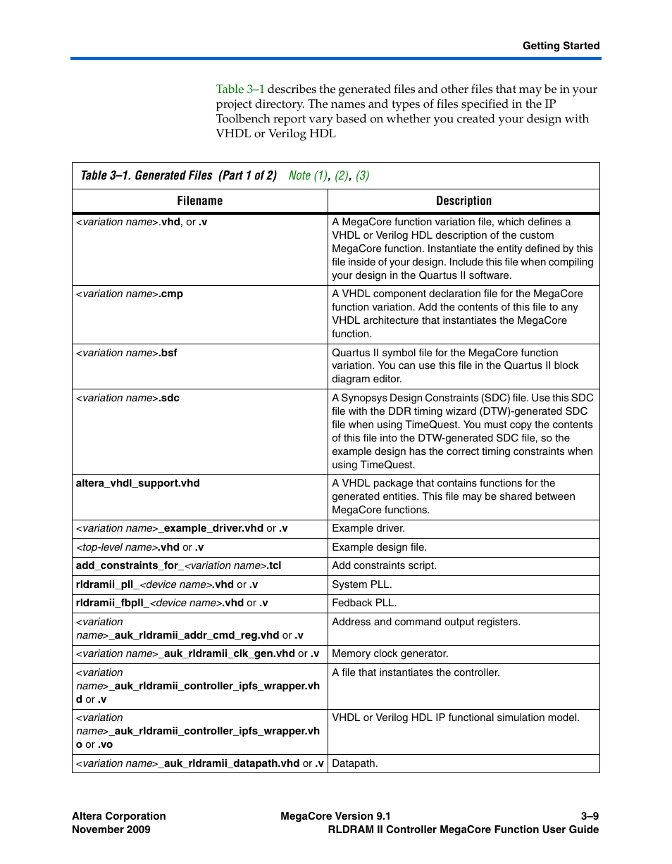 Altera RLDRAM II Controller MegaCore Function User Manual | Page 53 / 62