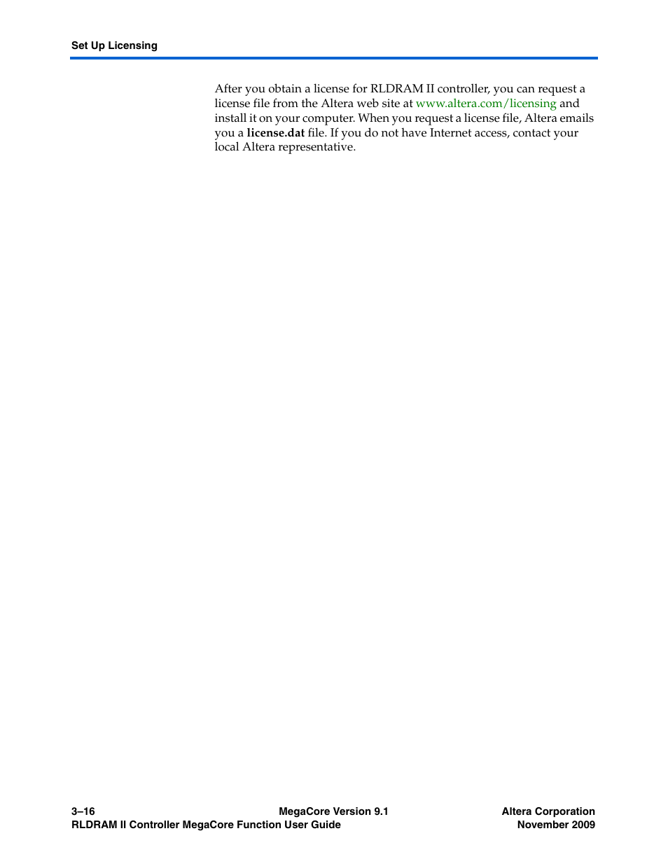 Altera RLDRAM II Controller MegaCore Function User Manual | Page 60 / 62