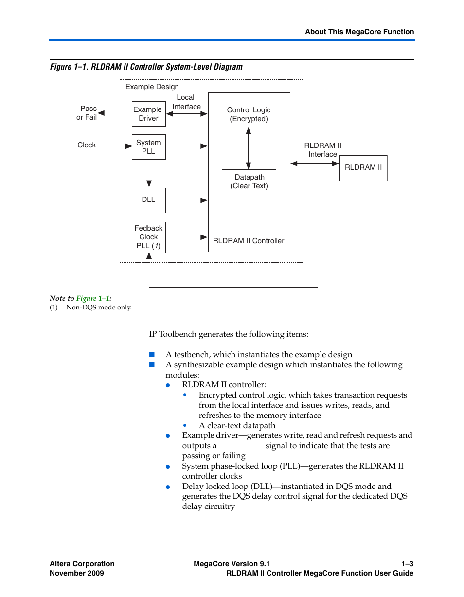 Altera RLDRAM II Controller MegaCore Function User Manual | Page 7 / 62