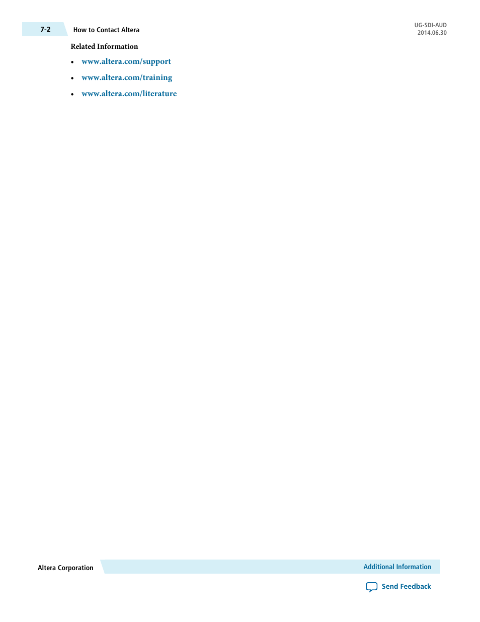 Altera SDI Audio IP Cores User Manual | Page 49 / 49