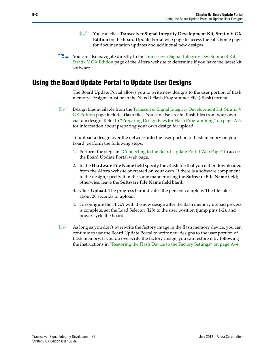 Altera Signal Integrity Development Kit, Stratix V GX Edition User Manual | Page 20 / 52