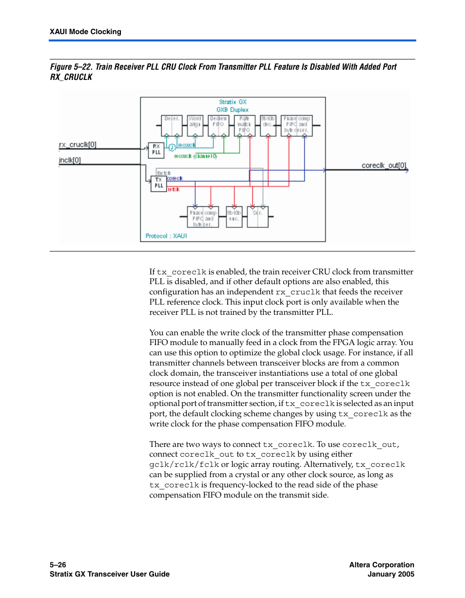 Figure 5–22 | Altera Stratix GX Transceiver User Manual | Page 138 / 318