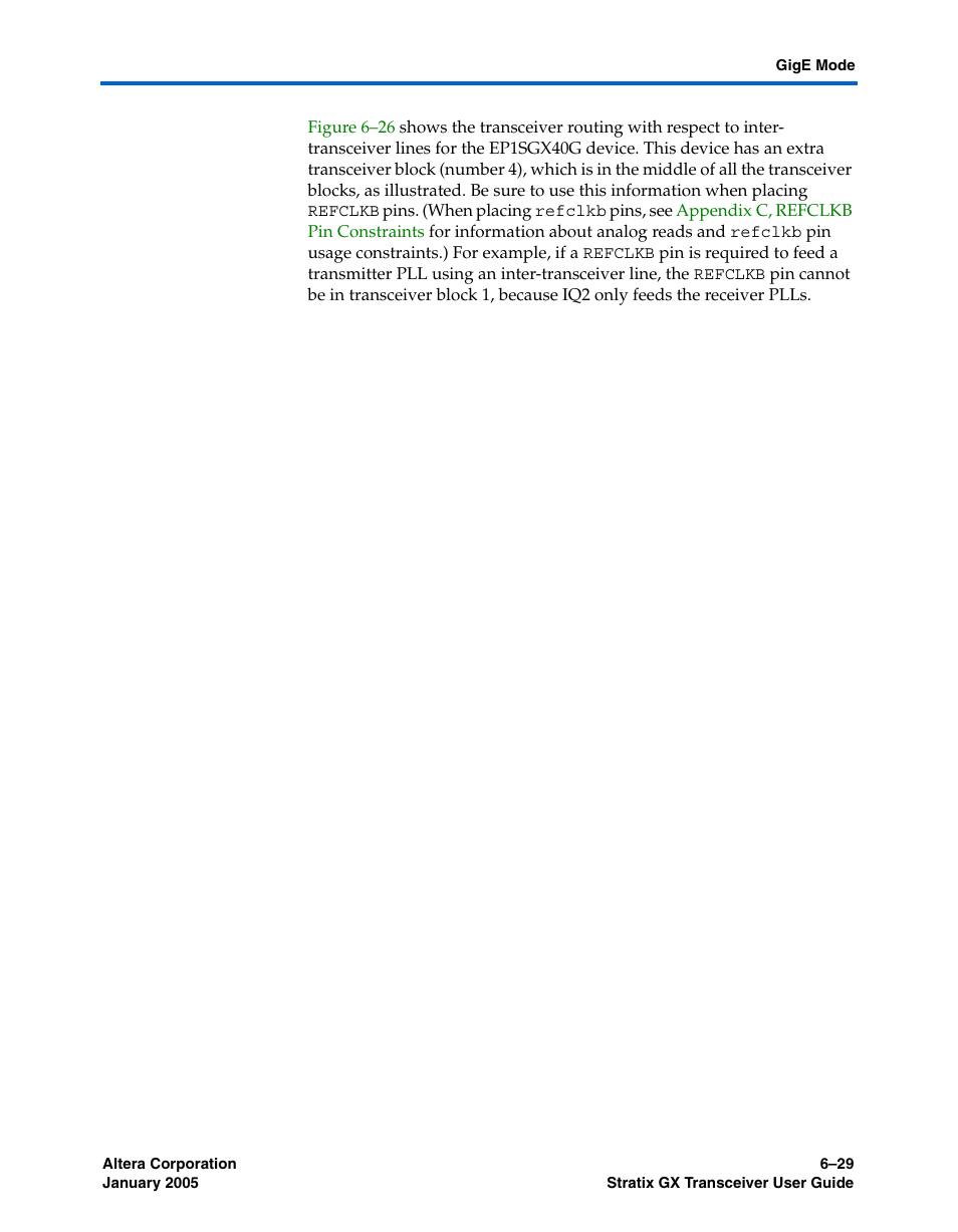 Altera Stratix GX Transceiver User Manual | Page 183 / 318
