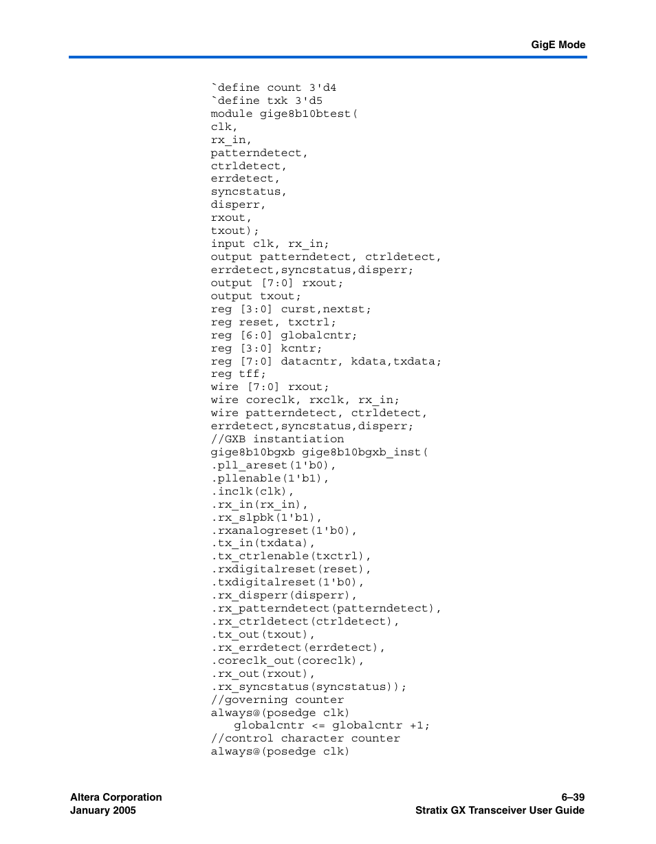 Altera Stratix GX Transceiver User Manual | Page 193 / 318