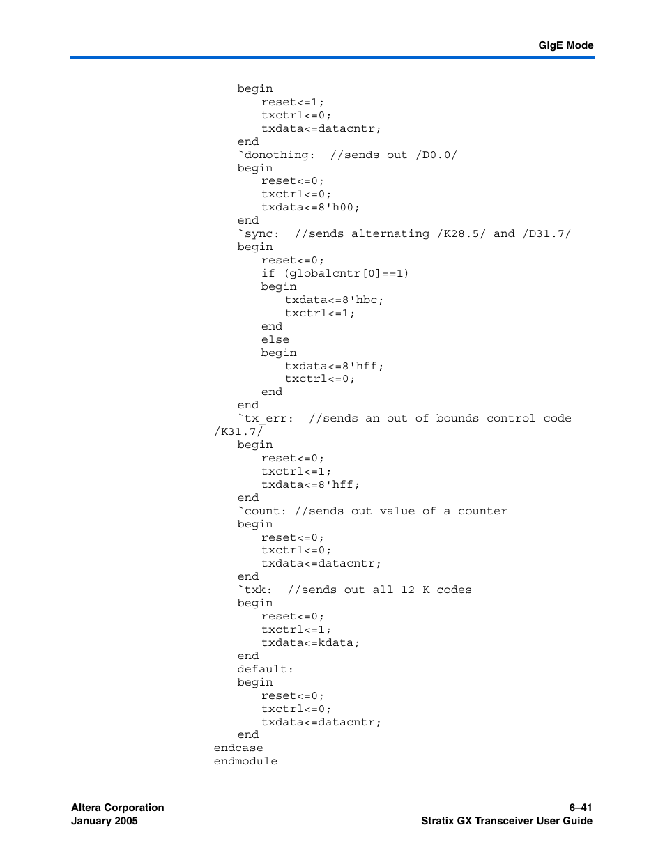 Altera Stratix GX Transceiver User Manual | Page 195 / 318