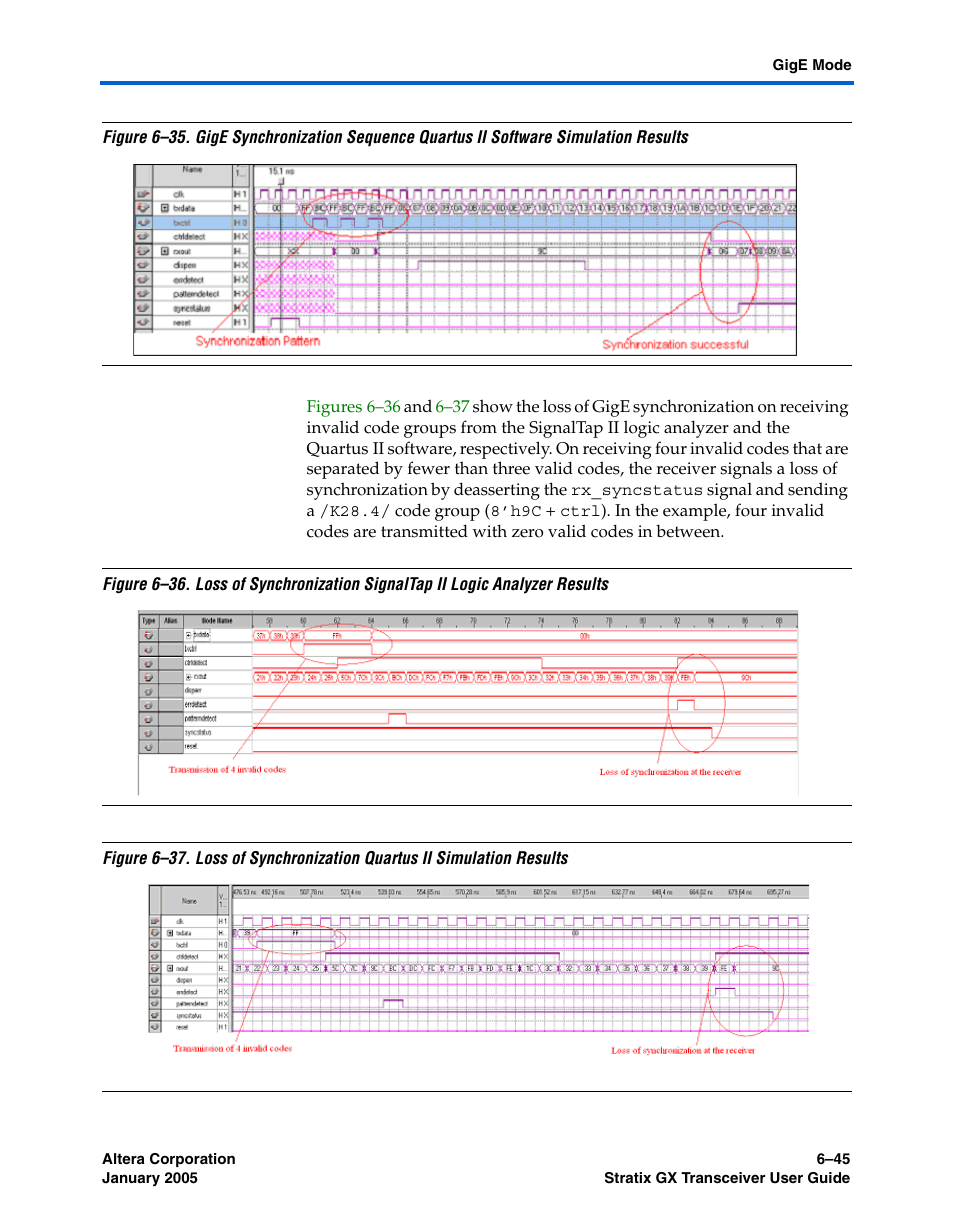 Show the com | Altera Stratix GX Transceiver User Manual | Page 199 / 318