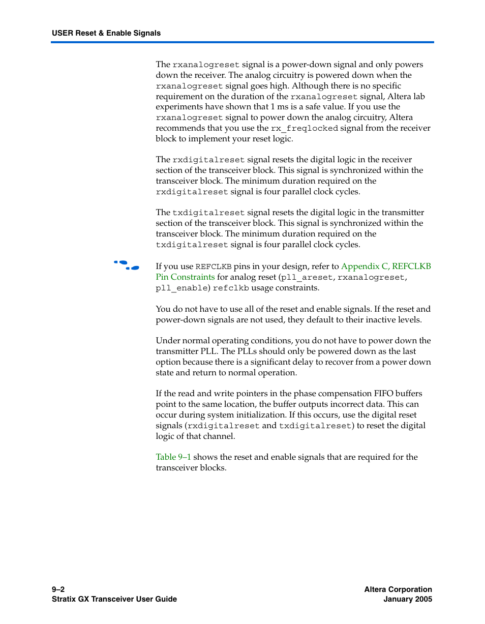 Altera Stratix GX Transceiver User Manual | Page 228 / 318