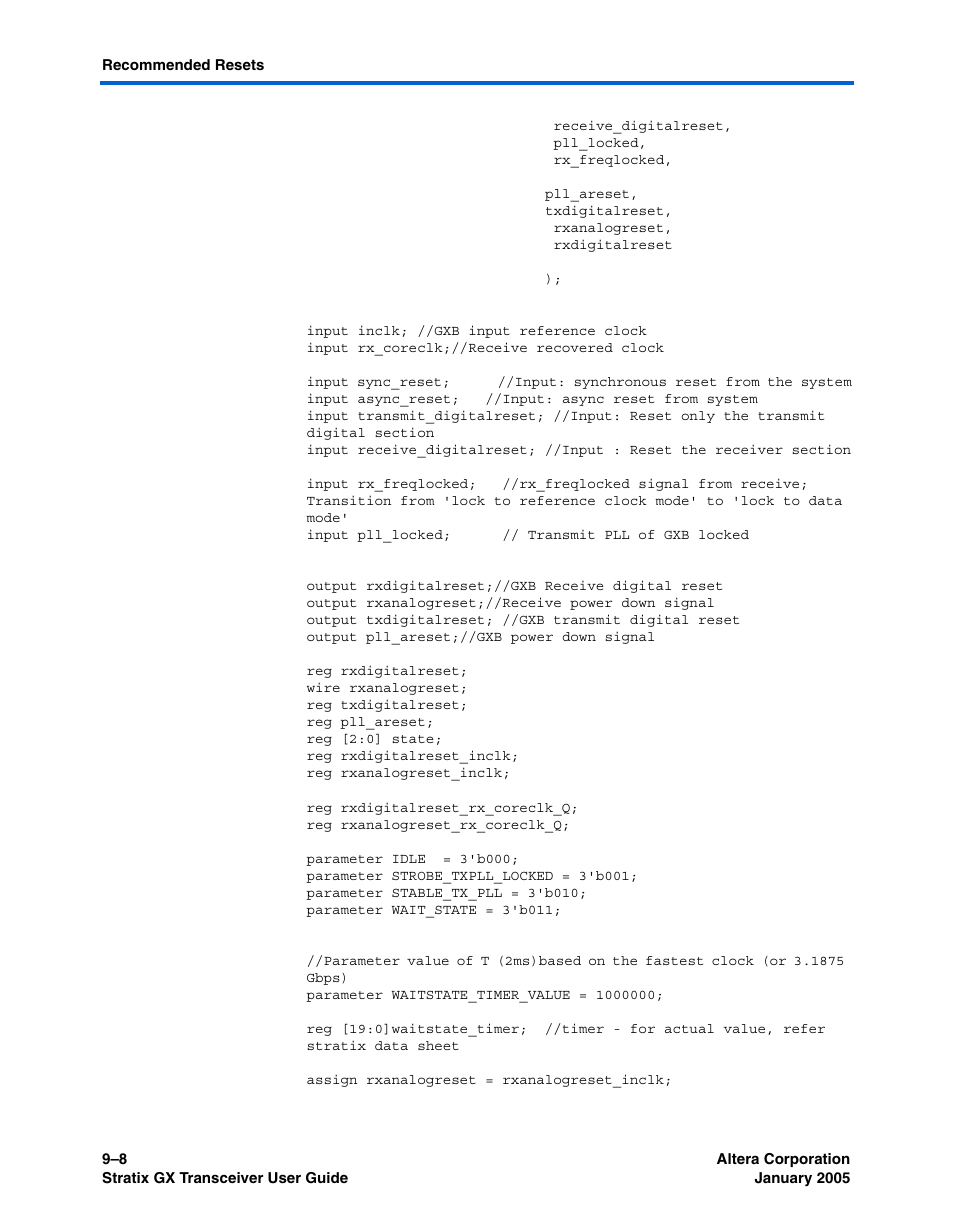 Altera Stratix GX Transceiver User Manual | Page 234 / 318