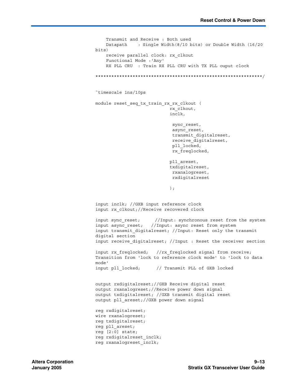 Altera Stratix GX Transceiver User Manual | Page 239 / 318
