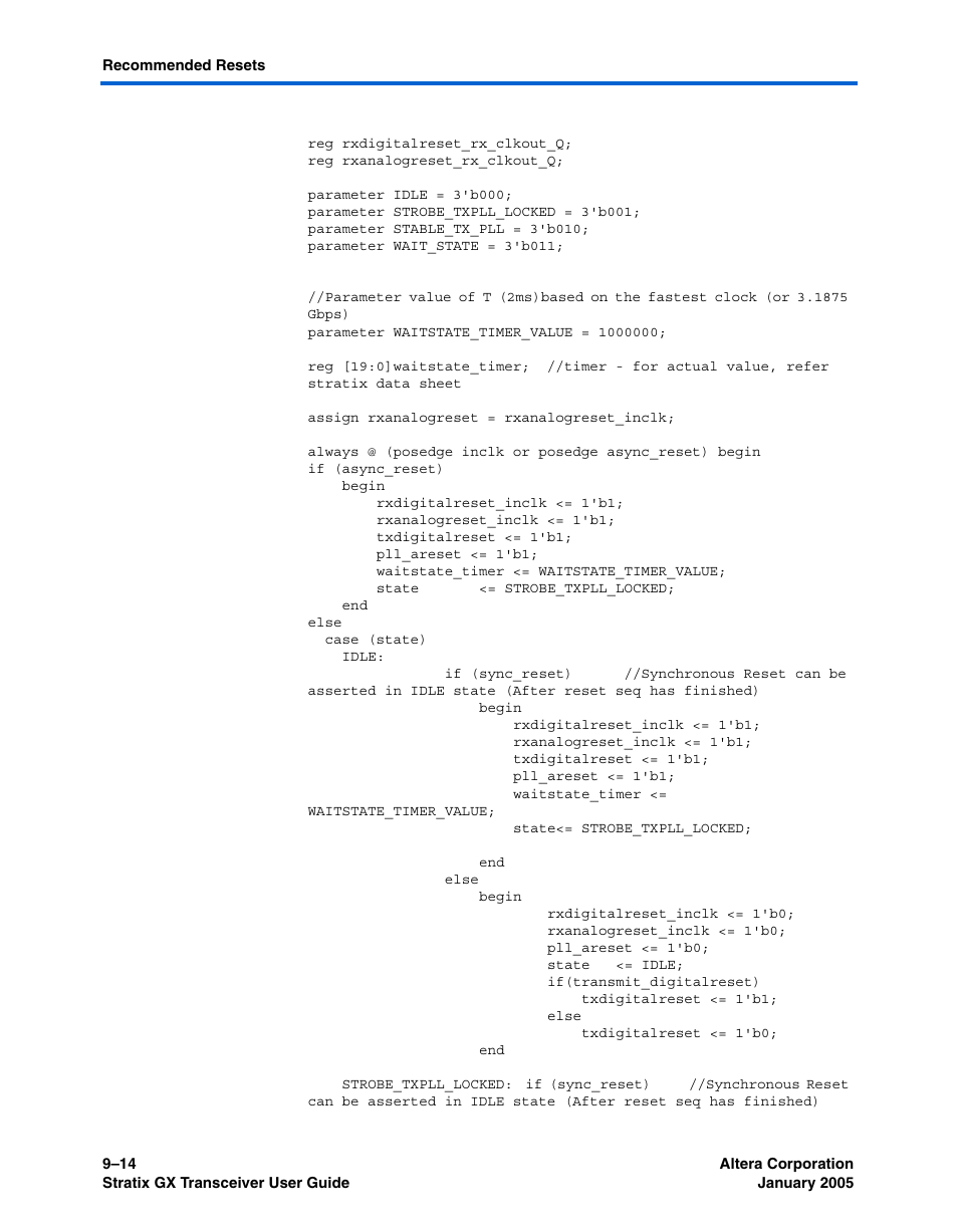 Altera Stratix GX Transceiver User Manual | Page 240 / 318