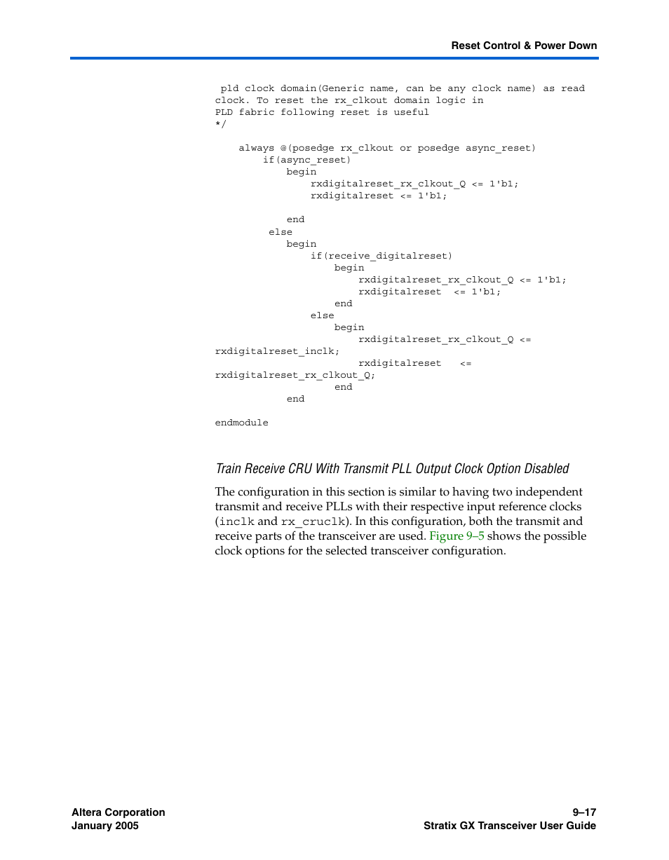 Altera Stratix GX Transceiver User Manual | Page 243 / 318