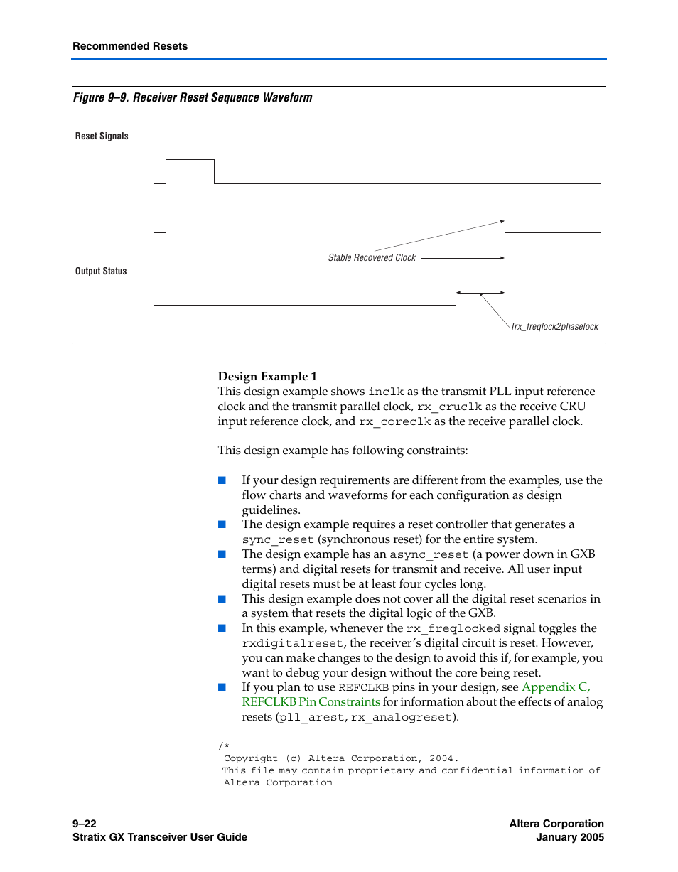 Rm in, Figure 9–9 | Altera Stratix GX Transceiver User Manual | Page 248 / 318