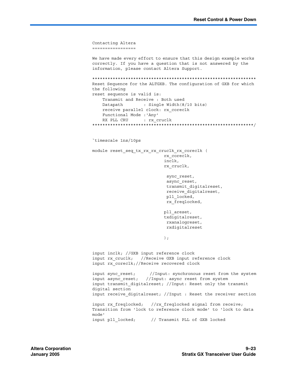 Altera Stratix GX Transceiver User Manual | Page 249 / 318