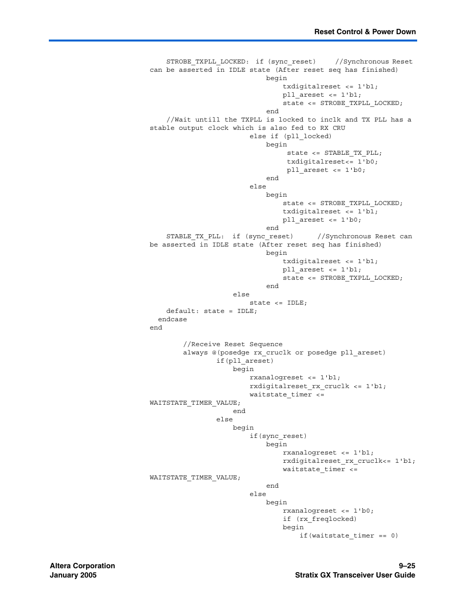 Altera Stratix GX Transceiver User Manual | Page 251 / 318