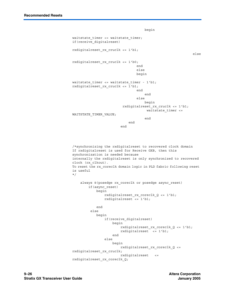 Altera Stratix GX Transceiver User Manual | Page 252 / 318