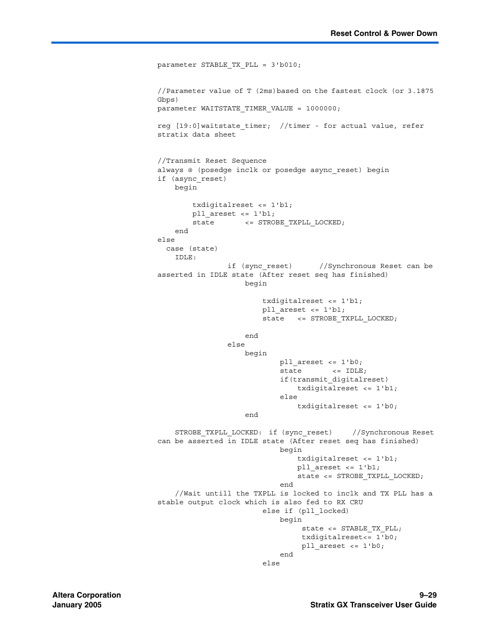 Altera Stratix GX Transceiver User Manual | Page 255 / 318