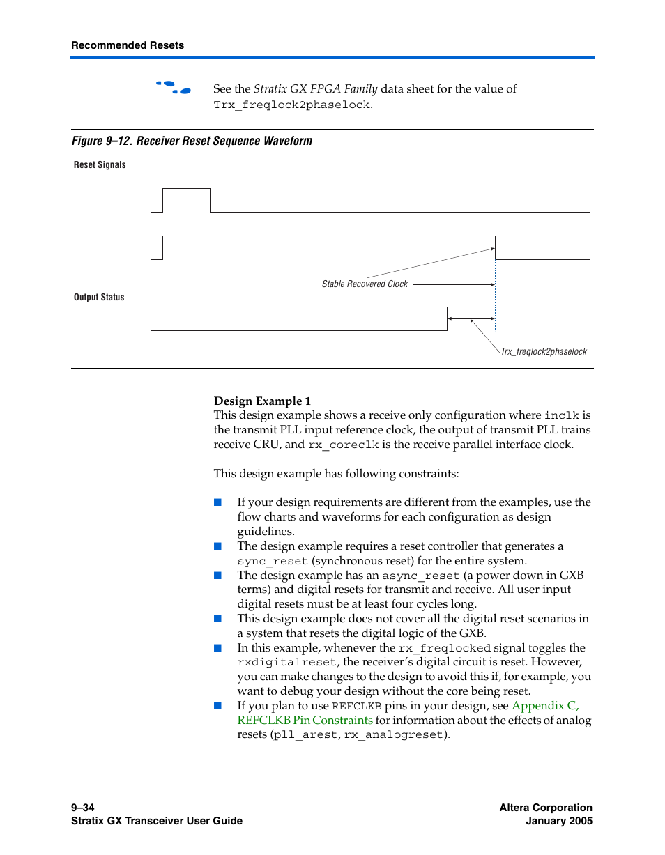 Rm in, Figure 9–12, Shows the funct | Altera Stratix GX Transceiver User Manual | Page 260 / 318