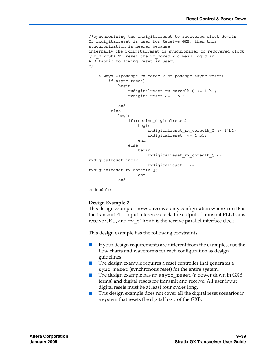 Altera Stratix GX Transceiver User Manual | Page 265 / 318