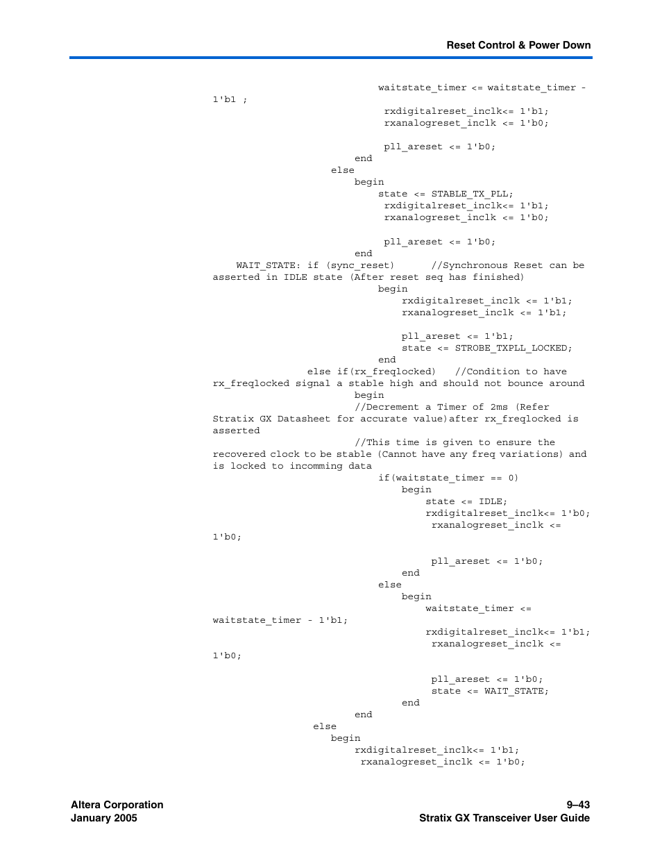 Altera Stratix GX Transceiver User Manual | Page 269 / 318