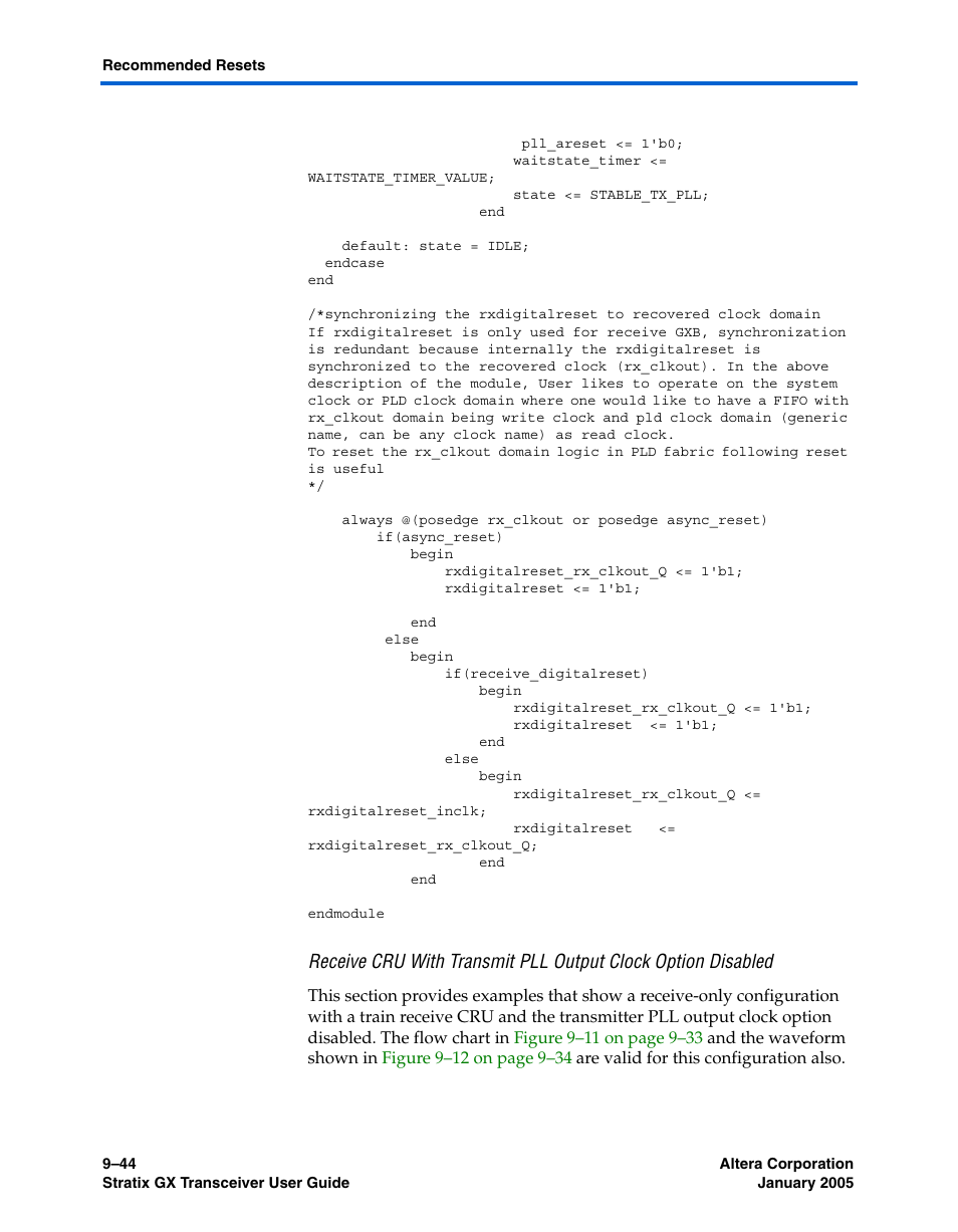 Altera Stratix GX Transceiver User Manual | Page 270 / 318