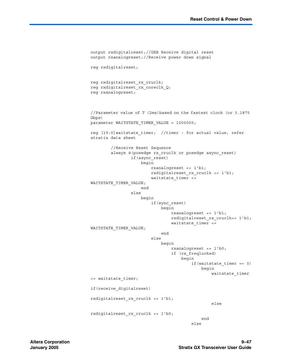 Altera Stratix GX Transceiver User Manual | Page 273 / 318
