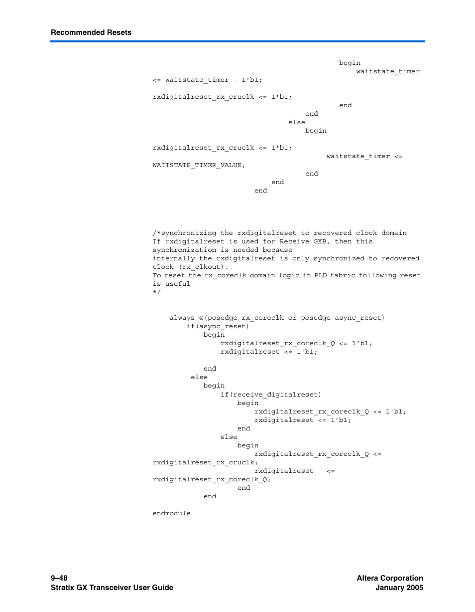 Altera Stratix GX Transceiver User Manual | Page 274 / 318