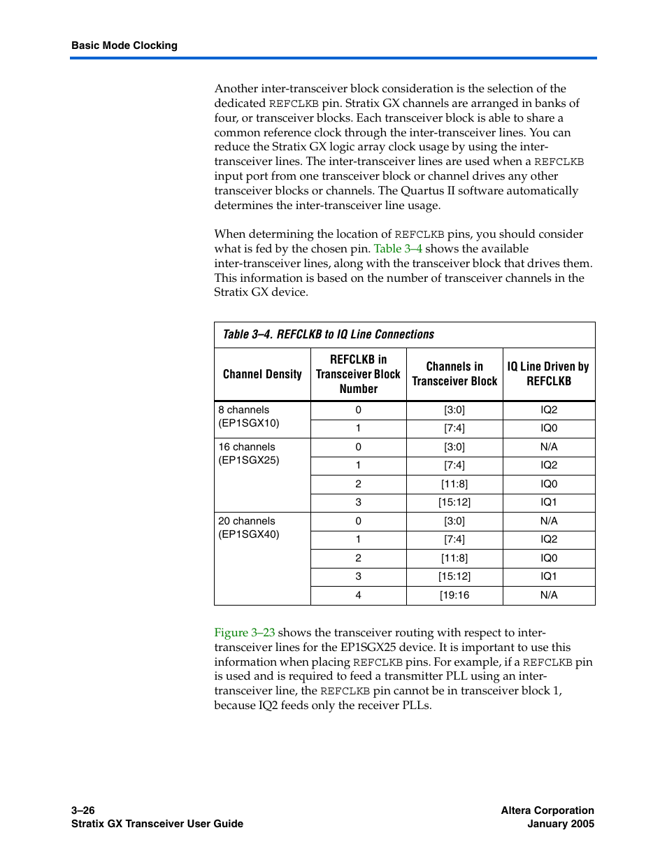 Altera Stratix GX Transceiver User Manual | Page 72 / 318