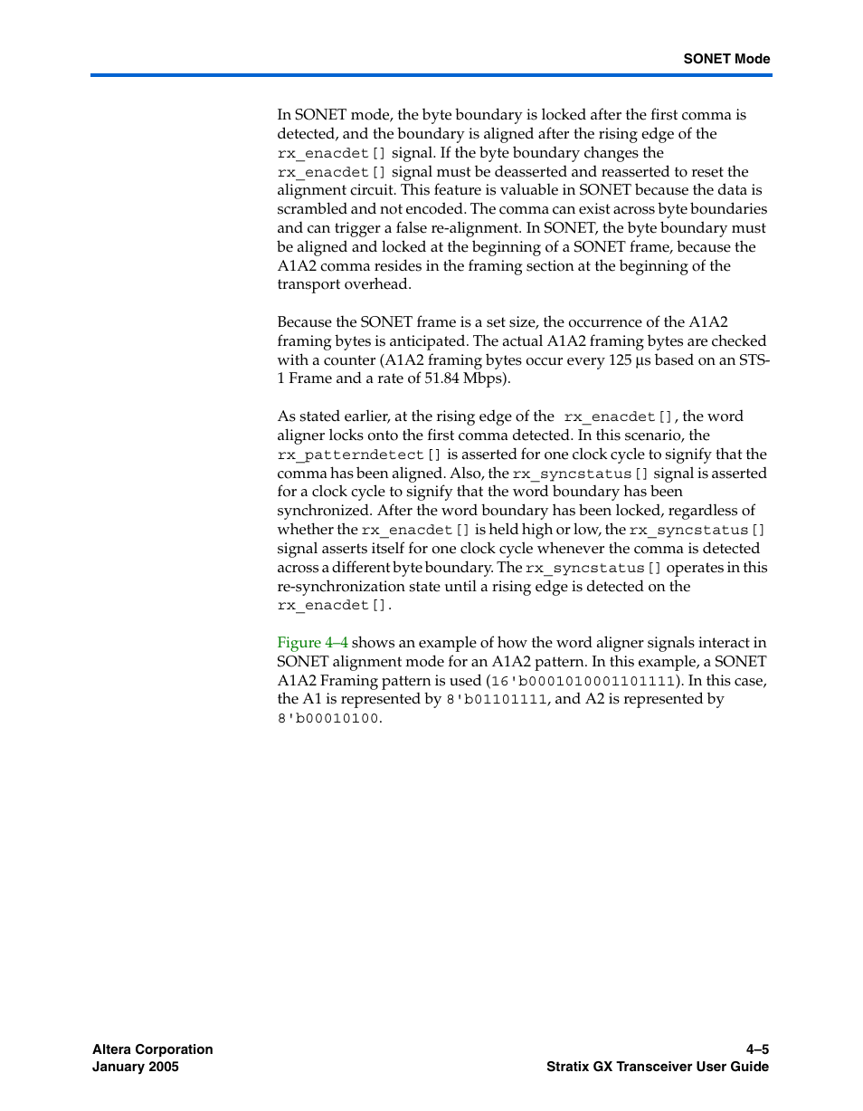 Altera Stratix GX Transceiver User Manual | Page 87 / 318